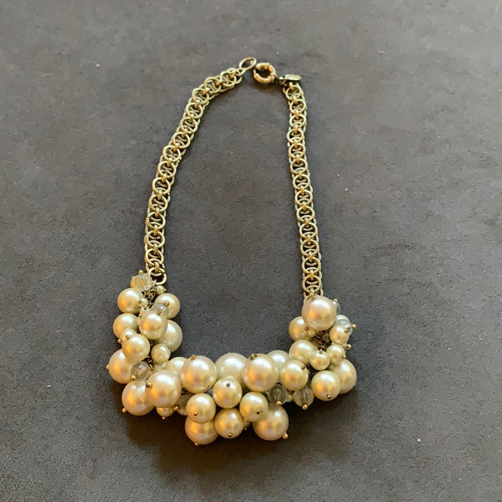Jcrew Cluster Pearl necklace